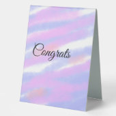 Plaque De Table Félicitations minimales simples ajoutez votre nom (Recto)