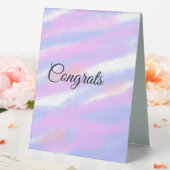 Plaque De Table Félicitations minimales simples ajoutez votre nom  (In SItu (Mariage))