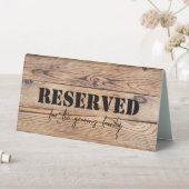 Plaque De Table Ferme en bois Mariage Moderne Rustique Réservé (En SItu (Tableau))
