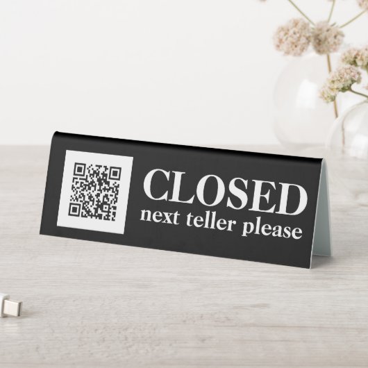 Plaque De Table Fermé le prochain vendeur s'il vous plaît| TON LOG (En SItu (Tableau))