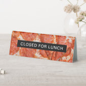Plaque De Table Fermé pour le déjeuner Pizza Table Tente Signal (En SItu (Tableau))
