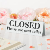 Plaque De Table Fermé s'il vous plaît utiliser la prochaine table  (In SItu (Mariage))