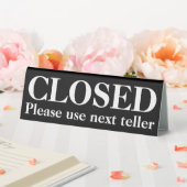 Plaque De Table Fermé s'il vous plaît utiliser le prochain indicat (In SItu (Mariage))