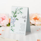 Plaque De Table Ferras Blue Hydrangea Mariage Numéro de table (In SItu (Mariage))