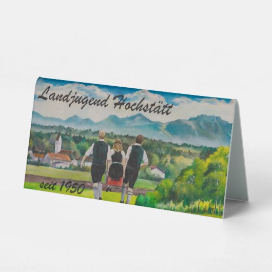 Plaque De Table Fête de la jeunesse rurale (Recto)