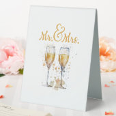 Plaque De Table Fête de M. & Mme Champagne (In SItu (Mariage))