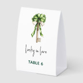 Plaque De Table Fête de mariage pour la Saint-Patrick (Recto)