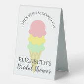 Plaque De Table Fête des mariées de crème glacée récupérée (Recto)