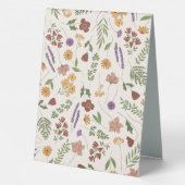 Plaque De Table Fête des mariées fleur sauvage ou Mariage (Verso)