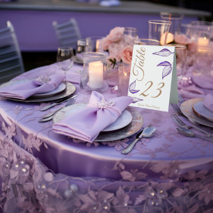 Plaque De Table Feuillage pourpre Quinceañera
