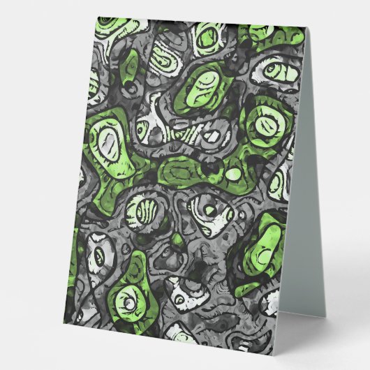 Plaque De Table Fier trippy grunge funky abstrait agender Pride (Recto)