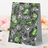 Plaque De Table Fier trippy grunge funky abstrait agender Pride (In SItu (Mariage))