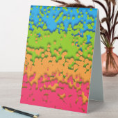 Plaque De Table Fière de Groovy Rétro Bubbly Trippy Funky Panroman (En SItu (Tableau))