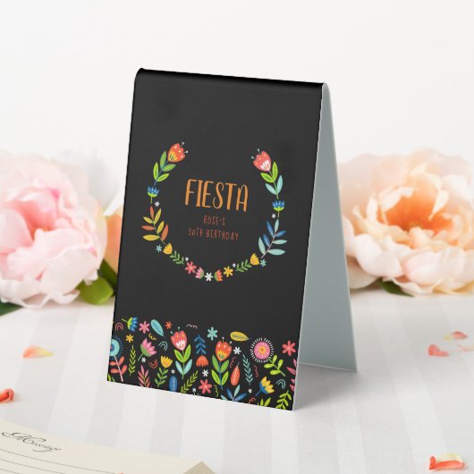 Plaque De Table Fiesta florale (In SItu (Mariage))