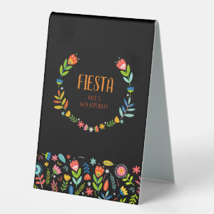 Plaque De Table Fiesta florale