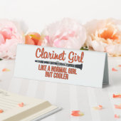 Plaque De Table Fille clarinette comme une fille normale mais plus (In SItu (Mariage))