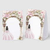 Plaque De Table Fille princesse robe fête DIY écrivez votre propre (Recto/verso)