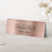 Plaque De Table Fille Rose Gold Foil Look (En SItu (Tableau))