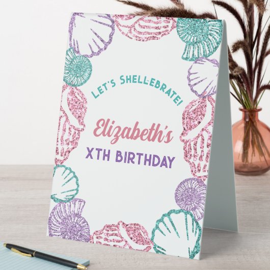 Plaque De Table Filles Coquillages Anniversaire (En SItu (Tableau))