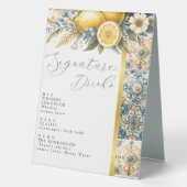 Plaque De Table Fleur carrelée méditerranéenne Italien Positano Le (Recto)