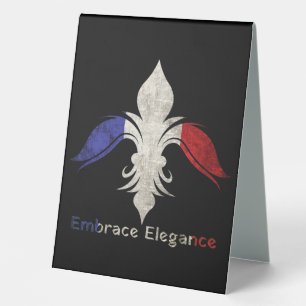 Plaque De Table Fleur-de-lis