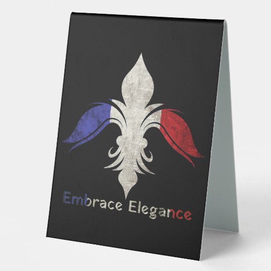 Plaque De Table Fleur-de-lis (Recto)