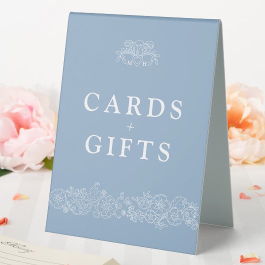 Plaque De Table Fleur de lis mariage bleu gris blanc mariage cadea (In SItu (Mariage))