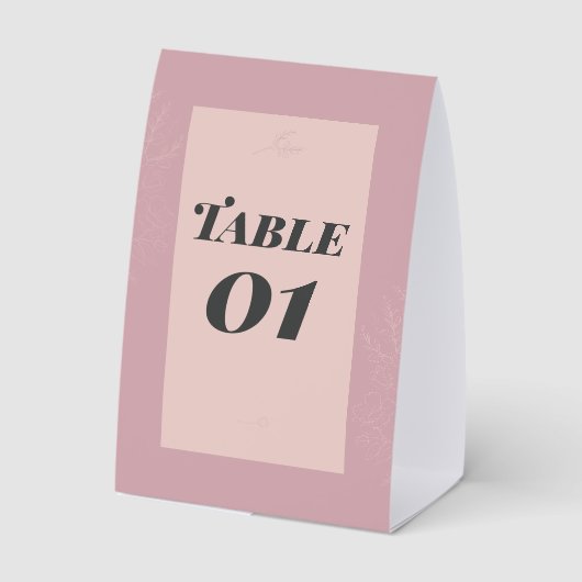 Plaque De Table Fleur de Satin  (Verso)