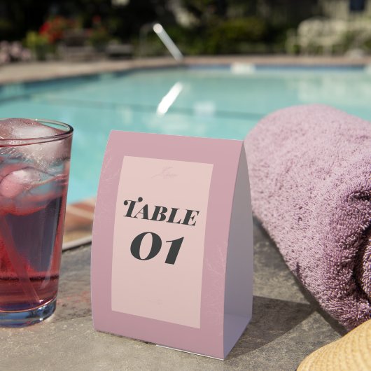 Plaque De Table Fleur de Satin  (InVersositu (sur table))