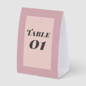 Plaque De Table Fleur de Satin  (Recto)