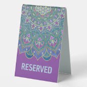 Plaque De Table Fleur de Vie - Mandala de style indien 1 (Verso)
