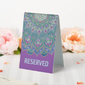Plaque De Table Fleur de Vie - Mandala de style indien 1 (In SItu (Mariage))