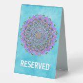 Plaque De Table Fleur de Vie - Mandala de style indien 2 (Verso)