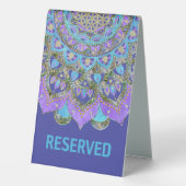 Plaque De Table Fleur de Vie - Mandala Style Inde 2 (Verso)