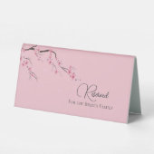 Plaque De Table Fleur d'eau moderne rose de cerisier (Verso)