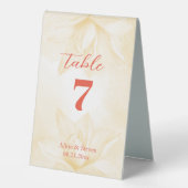 Plaque De Table Fleur Ethereal Magnolia, Mariage (Recto)