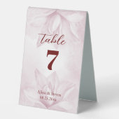 Plaque De Table Fleur Ethereal Magnolia, Mariage (Recto)