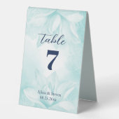 Plaque De Table Fleur Ethereal Magnolia, Mariage (Recto)