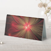 Plaque De Table Fleur fractale de fansy rouge (En SItu (Tableau))