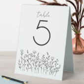 Plaque De Table Fleur sauvage élégant simple Rustique personnalisé (En SItu (Tableau))