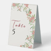 Plaque De Table Fleur sauvage rose Rose Spring Garland Mariage (Recto)