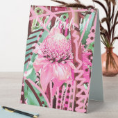 Plaque De Table Fleur tropicale de la vie Mariage mariée et mariée (En SItu (Tableau))