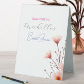Plaque De Table Fleurs à l'aquarelle Douce Mariage (En SItu (Tableau))