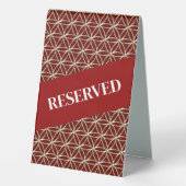 Plaque De Table FLEURS DE VIE - motif d'or blanc (Verso)