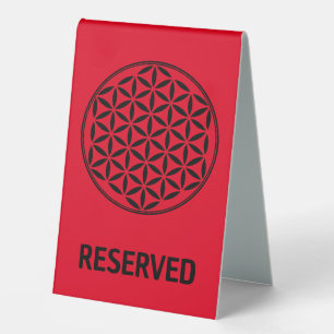 Plaque De Table FLEURS DE VIE - Symbole de géométrie sacrée plein 