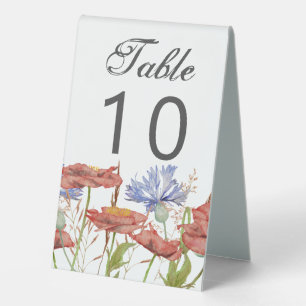 Plaque De Table Fleurs estivales tableau nombre tableau panneau de