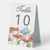 Plaque De Table Fleurs estivales tableau nombre tableau panneau de (Recto)