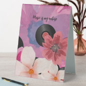 Plaque De Table Fleurs et vinyle (En SItu (Tableau))