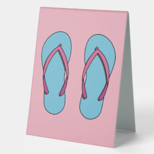 Plaque De Table Flip Flops de plage