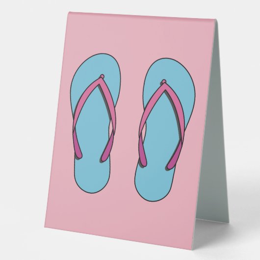Plaque De Table Flip Flops de plage (Recto)